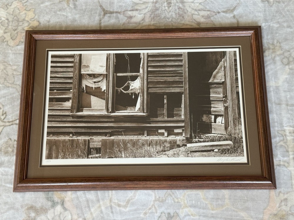 Douglas Busch Signed Original Fine Art Photograph 1983 Framed 17×25 Midwest