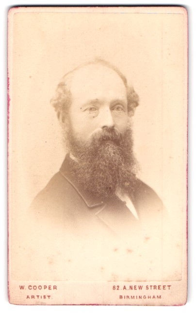Photograph W. Cooper, Birmingham, New Street 82 A, Portrait of a Gentleman