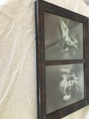 Vintage 1897 M.B. Parkinson’s Cupid Asleep/Cupid Awake in Original Frame Signed