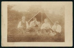 12x Real Photo Postcard Portrait People Groups in Forest and Nature 1910-1920s