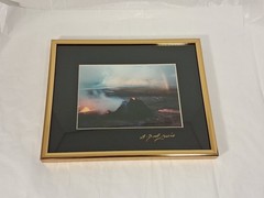 Hawaii Volcano Lava Rainbow Signed G Brad Lewis Art Photo Framed Photograph