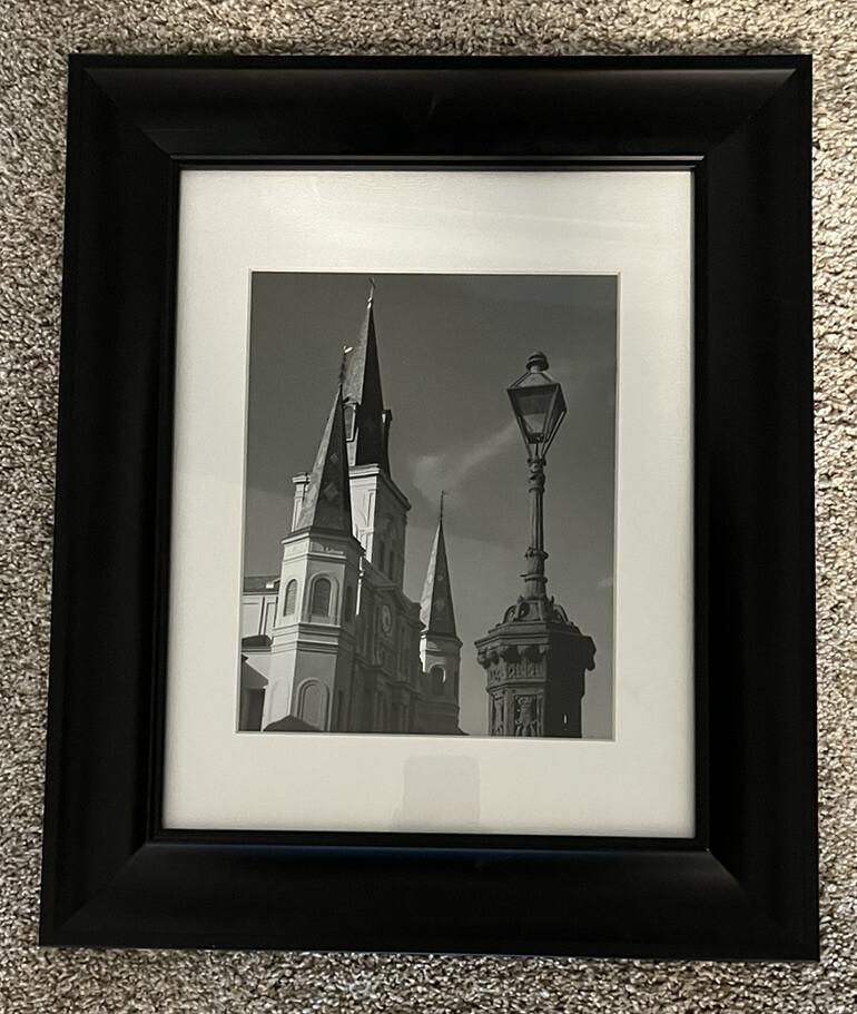 New Orleans Photography Print – Jackson Square French Quarter 8×10 Framed 1/49
