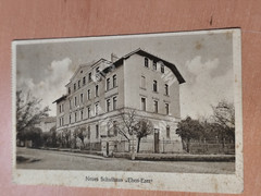Postcard postcard school house Eben Ezer Gunzenhausen FT