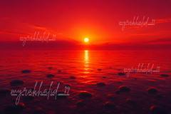 Digital Image Picture Photo Pic Wallpaper Background Sunset Red Haze View