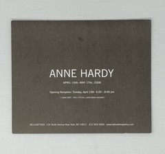 Anne Hardy (b. 1970) Art Announcement Card 2008 – Bellwether Gallery NYC