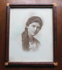 Antique Photograph of a Beautiful Young Woman, Moose Jaw, Saskatchewan, Canada