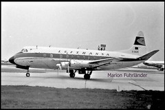 Foto: 1960 ?, ND, Vickers «Viscount» schwarz-weiß DIN A 4, Flugzeug