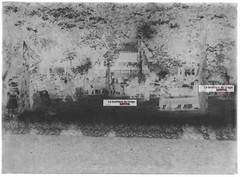 Plate glass photo antique black negative and white 5 1/8×7 1/8in Vittel galerie