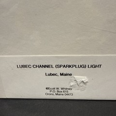 Scott W. Whitney Signed Photograph Lubec Channel Sparkplug Lighthouse Maine
