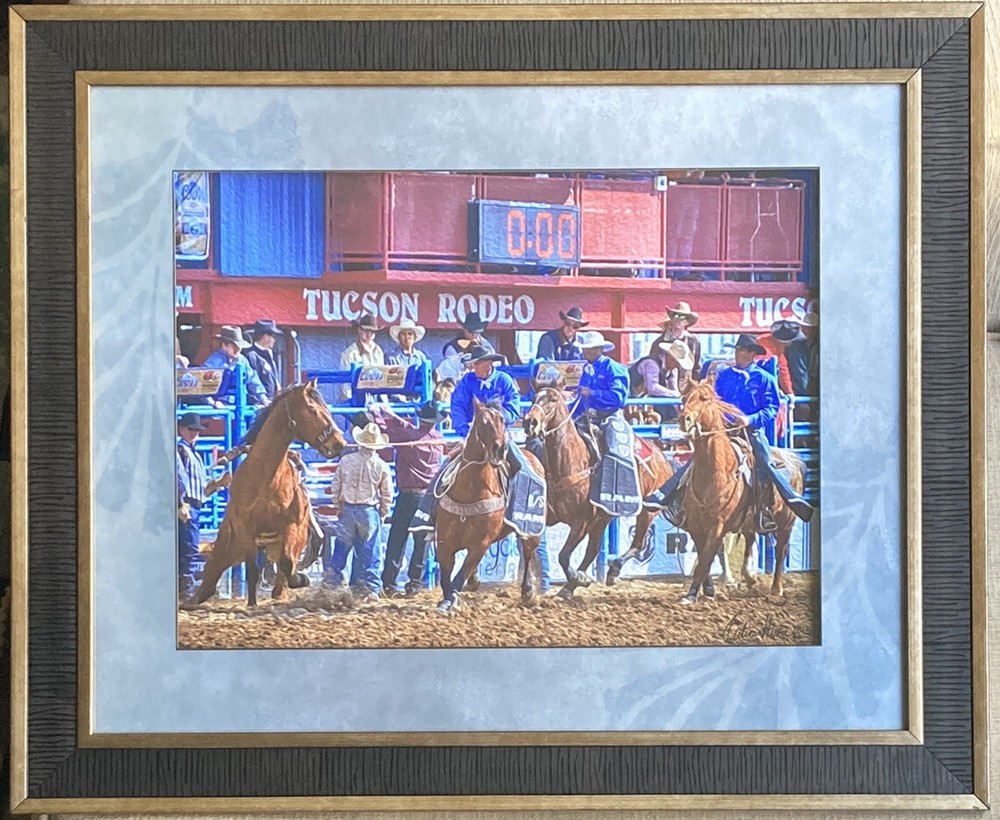 RARE Artist Photographer Catie Moore Signed Photo Filter Framed Art Rodeo 2013