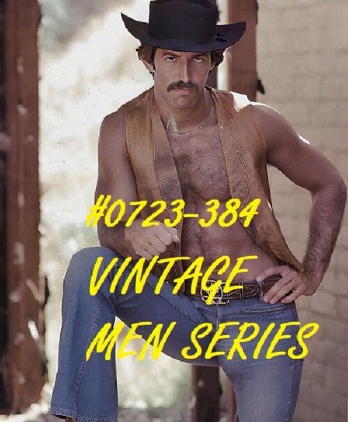 VINTAGE MALE PORTRAIT #0723-384 -COWBOY -free shipping in usa