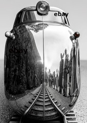Photo Art Print of an early version of a Union Pacific aluminum streamliner 1933