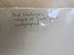 Paul Koudounaris » Empire of Death» autographed proof. Oddity, Curiosity