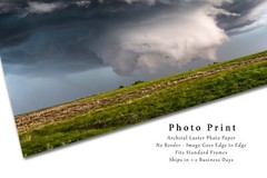 Supercell Thunderstorm Photography Print – Mescocylone in Oklahoma Panhandle