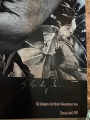 Sebastiao Salgado signed poster