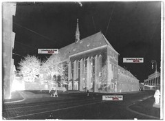 Old Black And White Photo Glass Plate Negative 13X18 Cm Colmar Catherinettes