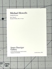 Michael Howells Untitled Portraits Announcement Card