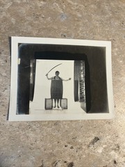 Vintage Surreal & Conceptual Photography Fine Art Fantasy Man In Barrel Sword