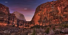 Zion National Park Utah January Winter Sunset #10 Poster Photo Print ZP14