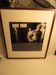 RARE FRAMED 16X20 VINTAGE 1992 PHOTOGRAPH PHOTO GEORGE SEGAL BY SEBASTIANO PIRAS