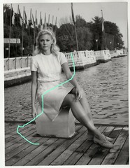 24x18cm vintage archive photo circa 1966 Alicia Brandet in Venice photo C