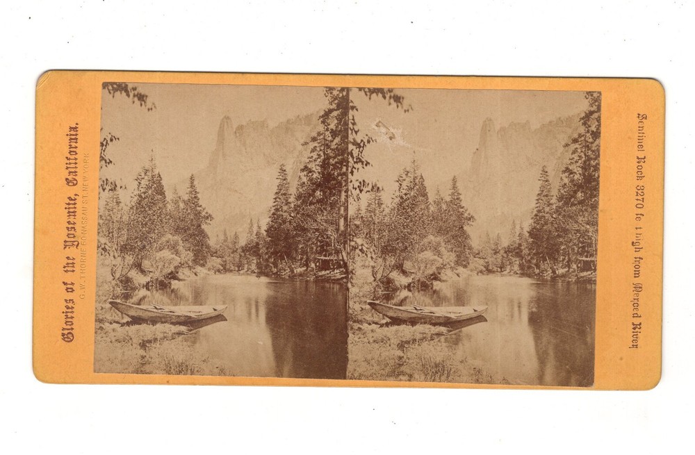 Stereoscopy Sentinel Rock / Yosemite / California / USA