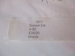 11″ x 14″ Matted Original Nature Photo Titled: «Sunset Elk» On Semi-Gloss Paper