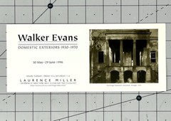 Walker Evans 1996 Art Announcement Card – Domestic Exteriors
