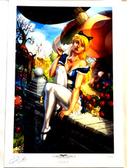 ALICE IN WONDERLAND EHNOT EXCLUSIVE LIMITED EDITION ART PRINT NM+