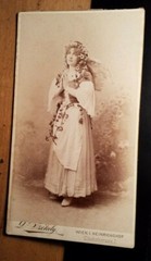 Actress Paula Worm as Darisis in the Song of the People 1901 Large KAB Vienna