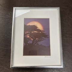 Framed Tree Sunset Signed By J Simonelli 8”x10” Wall Art Print