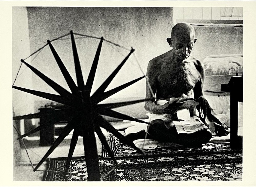 Mahatma Gandhi 1945 Fotofolio Art Print Card By Margaret Bourke-White 4.25”x6”
