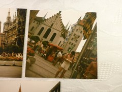 3x Old Photo Munich Marienplatz Frauenkirche … approx. 1970