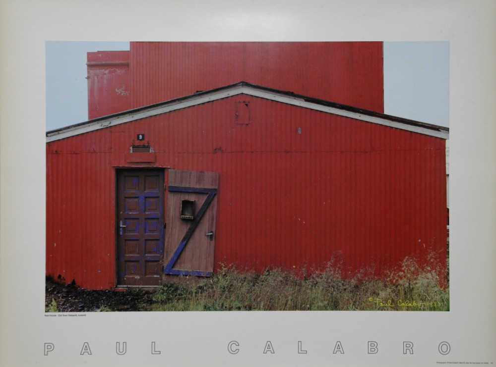 Iceland Reykjavik Red House Salon by Paul Calabro Original Signed PhotoLitho1982