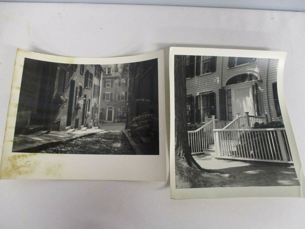 L. WHITNEY STANDISH PHOTOGRAPHS of DOORWAYS ~ BOSTON ~ 2 ORIGINALS
