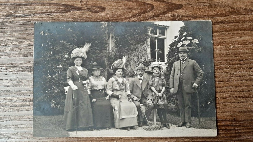 Photo Italy Milan Turban 1908 Ottoman PK Family Portrait