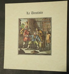 7 vintage pictures of historic trades, 5.5×5.5, ideal for framing