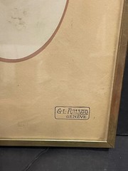 Rare Large Portrait Young Girl Late 19th Century G. L. Arlaud Geneva Switzerland