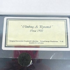 Climbing a Pyramid Egypt 1900 Stereoview 3-d Photo Reprint Stereographic Arts