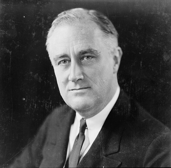 Franklin Delano Roosevelt Photograph – Vintage Photo from 1933