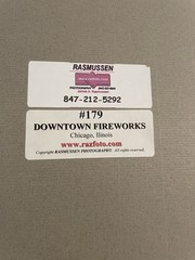 Signed Numbered Photograph, Downtown Fireworks, Chicago IL, By James Rasmussen