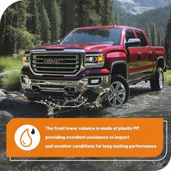 Front Lower Bumper Valance Panel Compatible with 2014-2015 GMC Sierra 1500 Repla