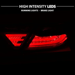 Red Smoke LED Parking Light Bar LED Brake Tail Lights Pair for 2015-2016 Toyota