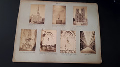 Rare Photo Board City Brussels Late 19th – Early 20th Century Belgium Monuments