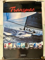 Hawaiian Marine poster Transpac 2003 large Yacht Race sailing size 27×39″