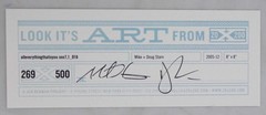 Doug Starn / SNOWFLAKE PRINT SIGNED ALLEVERYTHINGTHATISYOU SNO7.1_016 8 x 8 1st