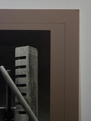 B&W Photograph- Unframed Matted Signed- Still-life Geometric Architectural Shape