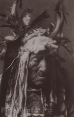 1900/72 Photo Gravure NATIVE AMERICAN INDIAN Hidatsa Chief By EDWARD CURTIS 8×10