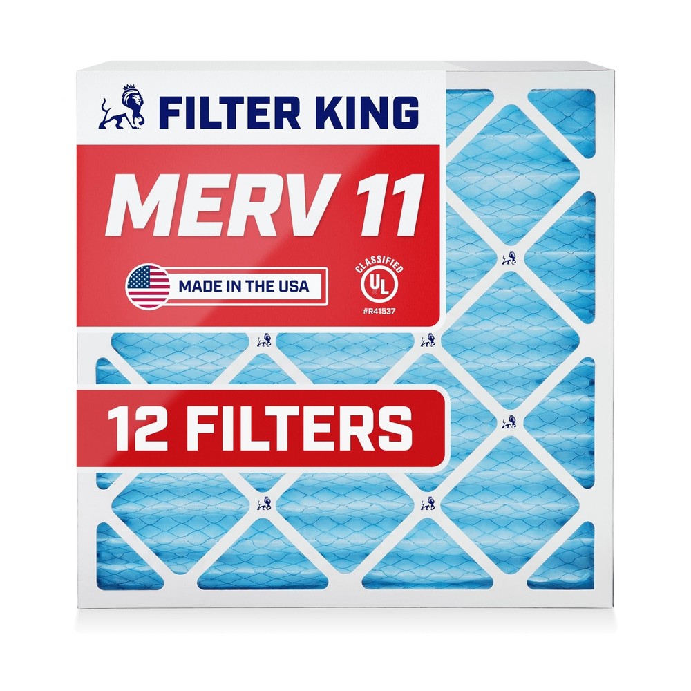 Filter King 28x30x1 Air Filter (MERV 11) (12-Pack) Dust & Allergy Control AC …