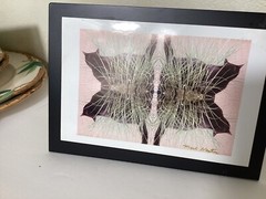 Cat Photography refleted Cats In Grass On Metal Easel Stand 5” X 7”